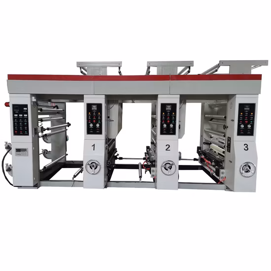 Folha UV de PVC de alta velocidade BOPP PE em linha de grande formato 2 4 5 6 cores etiqueta copo de papel saco de filme plástico preço da máquina de impressão flexográfica